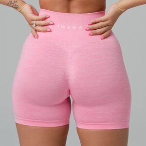 Inaka Power Pink Athletic Shorts Seamless Compression Fit